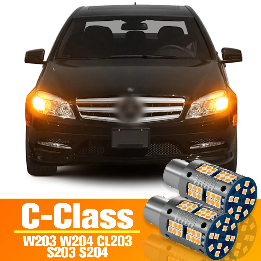 

2x LED Turn Signal Light Turning Bulb Accessories For Mercedes Benz C Class W203 W204 CL203 S203 S204 2007 2008 2009 2010 2011
