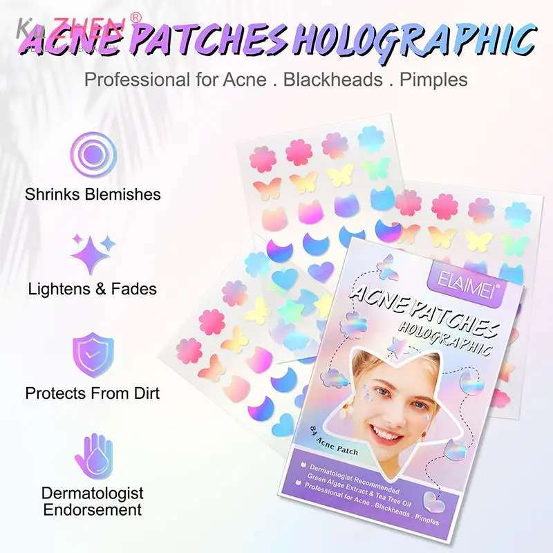 

Cute Heart Pimple Patches Invisible Acne Removal Pimple Patch Beauty Acne Tool Pimple Acne Concealer Face Spot Scar Care Sticker