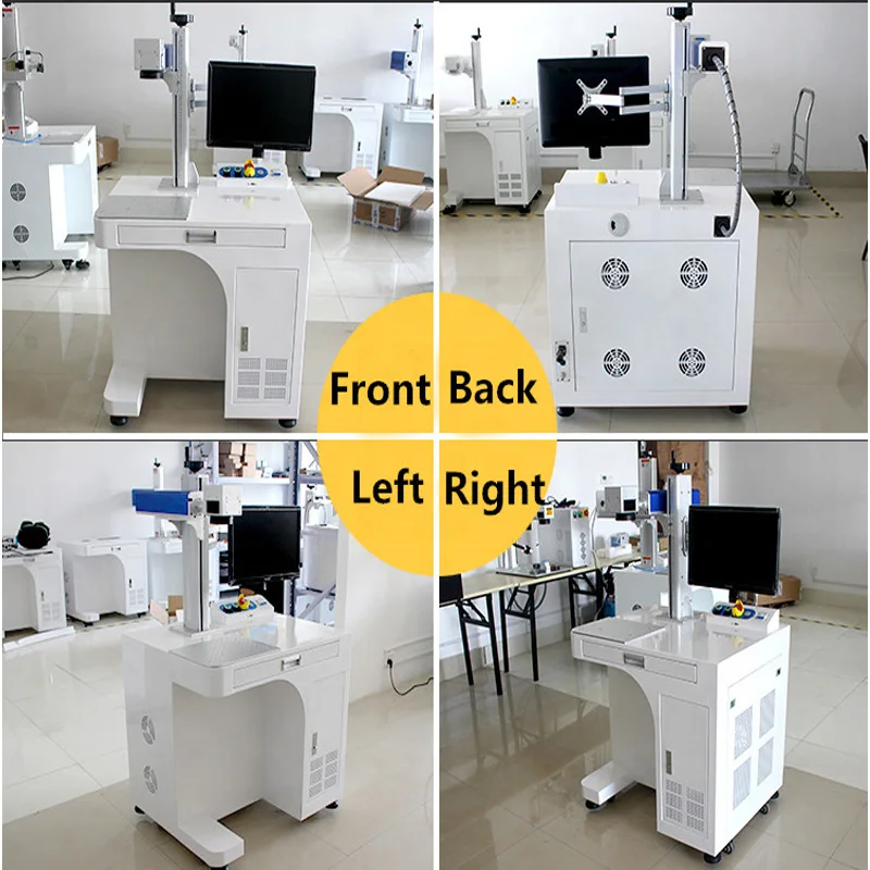 White/Black Fiber Laser Marking Machine Price 20w/30w/50w/100w Cnc Laser Engraver Metal Cutting Laser Marker On Metal