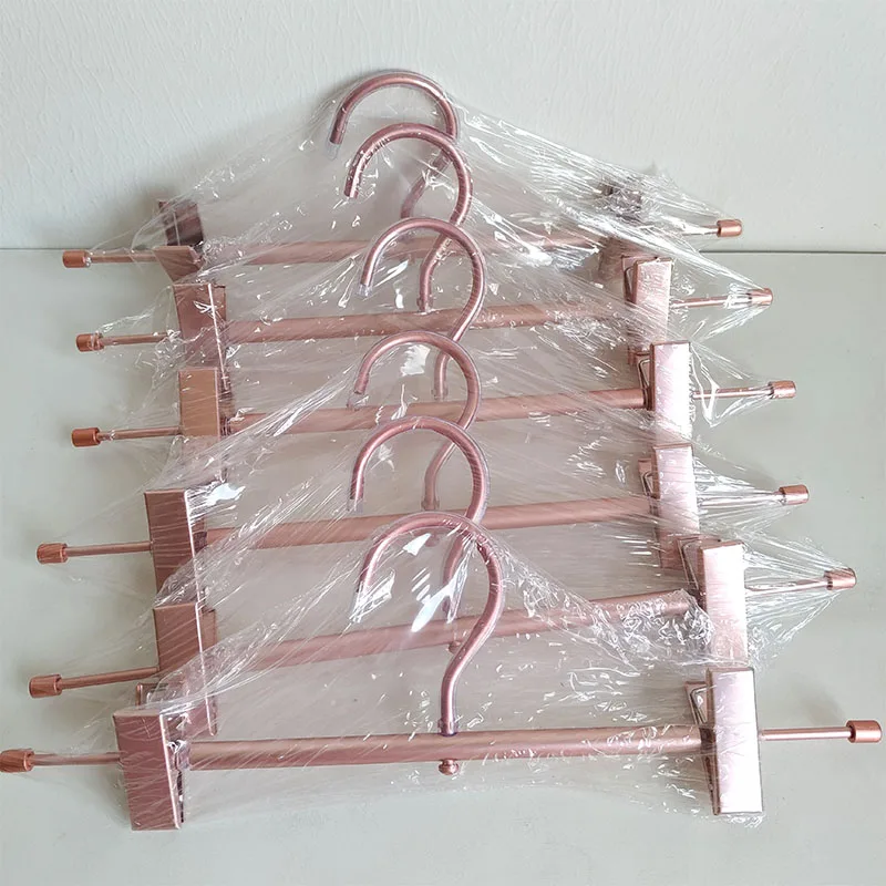 

2pcs Space Saving Clip Multifunctional Household Hanger Stainless Steel Traceless Pants Rack Non-Slip Thickened TelescopicHanger