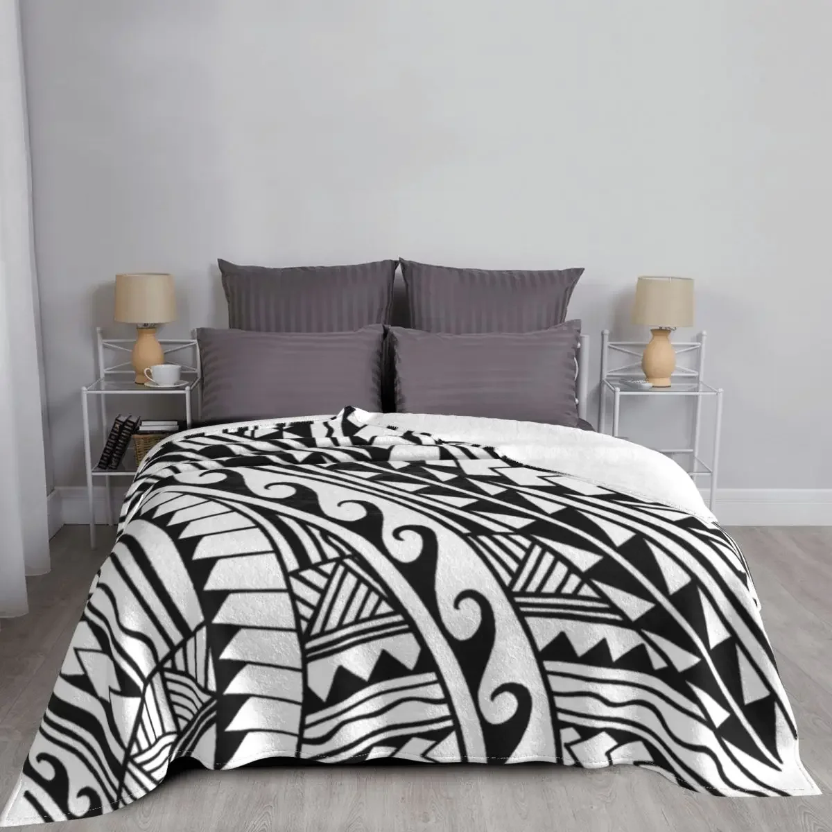 Полинезийское пледовое одеяло ручной работы декоративные пушистые одеяла