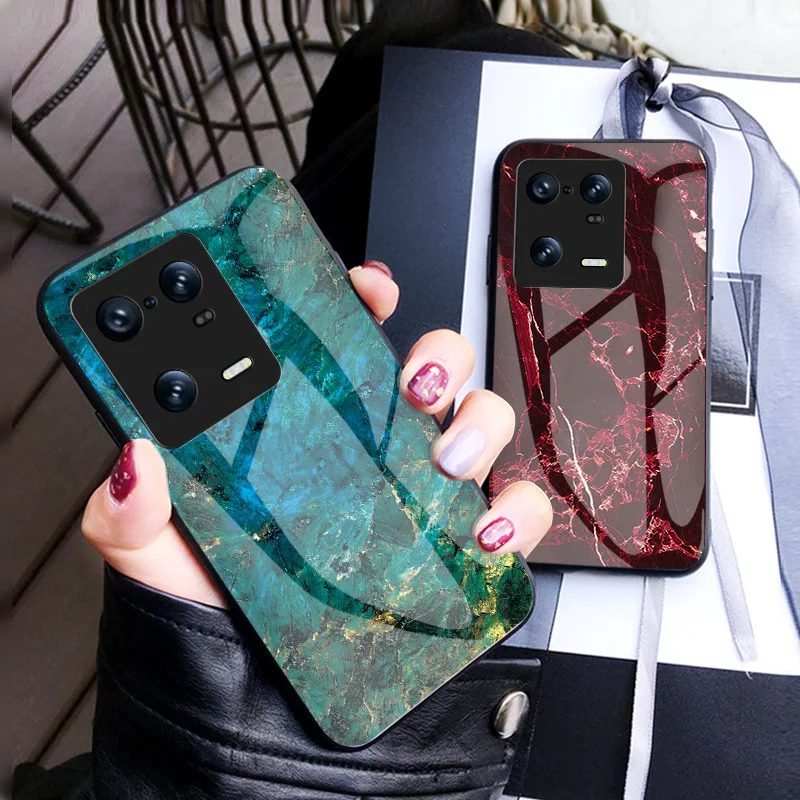 

Marble Pattern Soft TPU + Tempered Glass Phone Case for Xiaomi 13 12S 12 11 Pro Protective Back Cover Shell