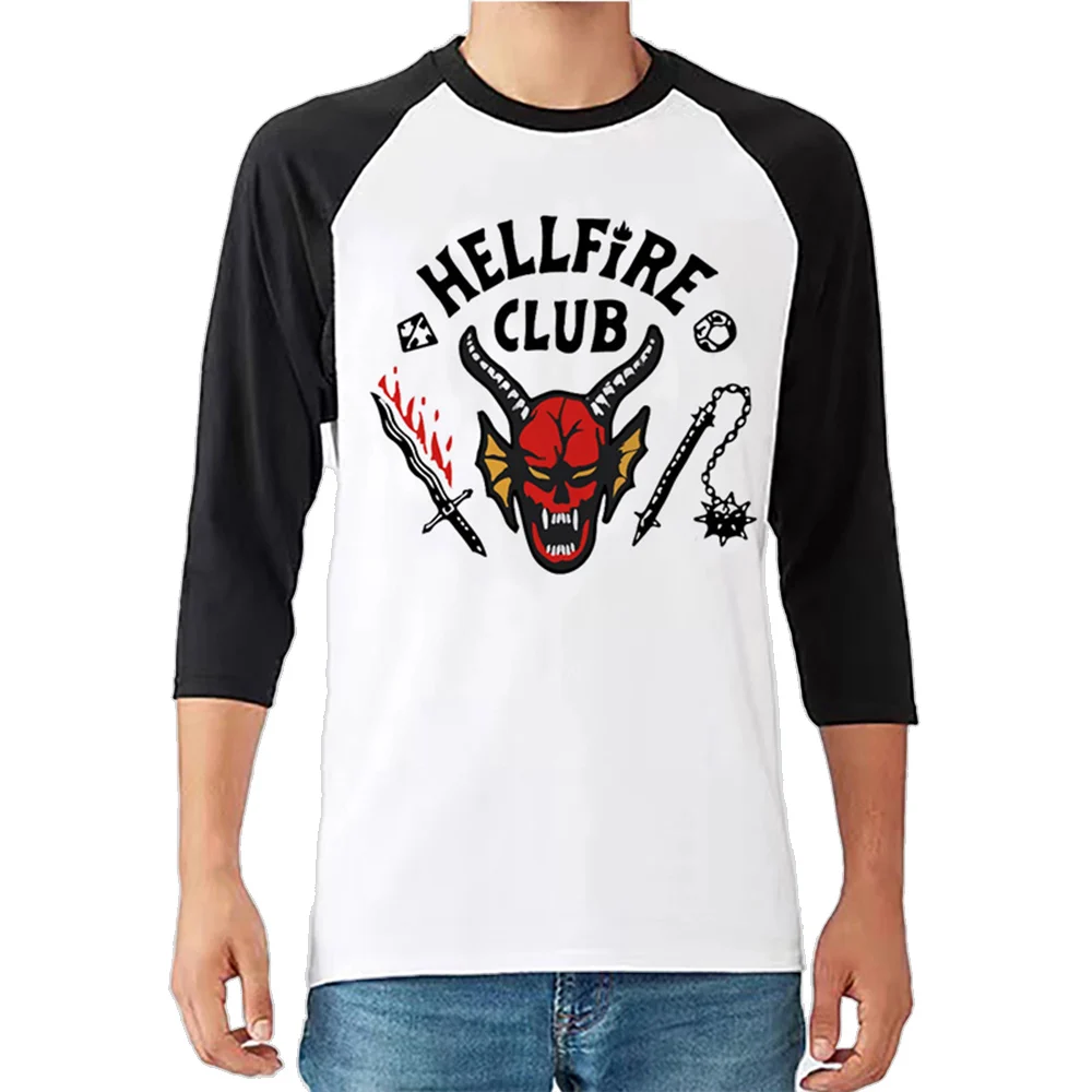 Unisex Hellfire Club T-shirts TshEddie Mun Stranger Things T Shirt Women Upside Down Tshirt Eleven Female Graphic Grunge T-shirt