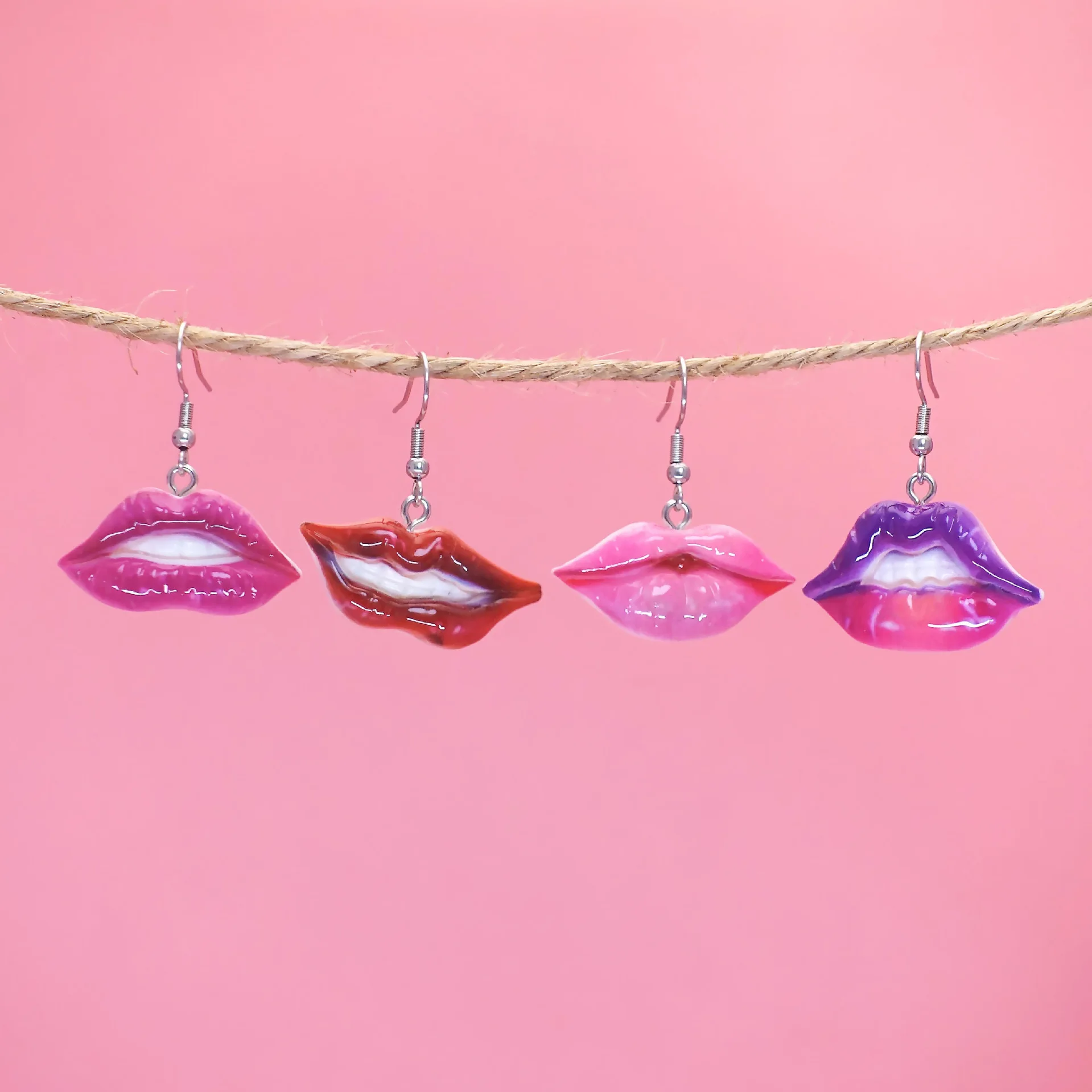 Американские Разноцветные серьги-капельки с градиентом серьги унисекс в стиле