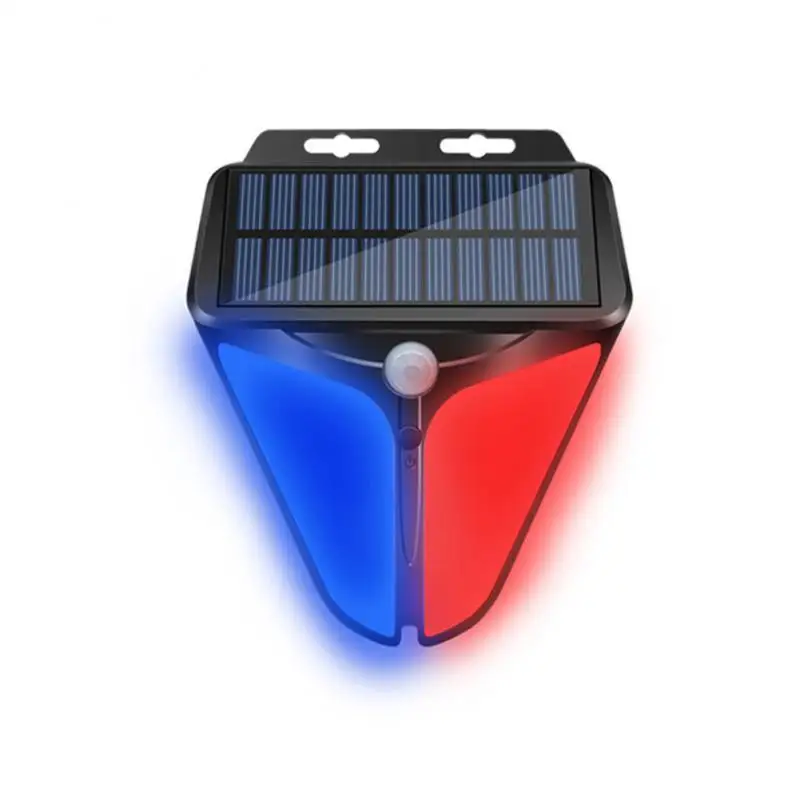 

2~5PCS Strobe Light Siren Ip65 Waterproof Wireless Solar Powered Alarm Siren Motion Sensor Solar Lighting Solar Alarm Light