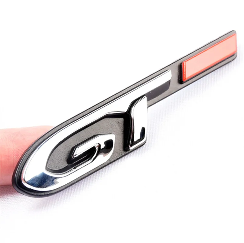 

1X Car-styling Sticker ABS GT Badge Emblem Sticker Trunk Rear Stikcers Decal For Peugeot 5008 4008 3008GT 2008 508 408 308