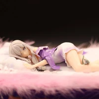 re life in a different world from zero figure emilia pajamas sleeping posture figure ornament car model doll gifts for children