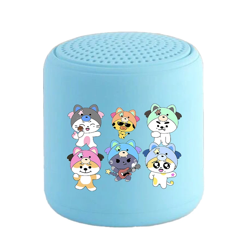 Фото Портативная беспроводная Bluetooth-колонка ENHYPEN с принтом KPOP, высококачественная мини-колонка для мужчин, круглая аудиосистема, подарок №3