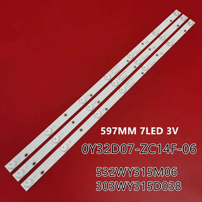 Для смартфона 0Y32D07 303WY315038 532WY315M06 LE32D51 597 мм 7 светодиодов 3 в 100% Новинка