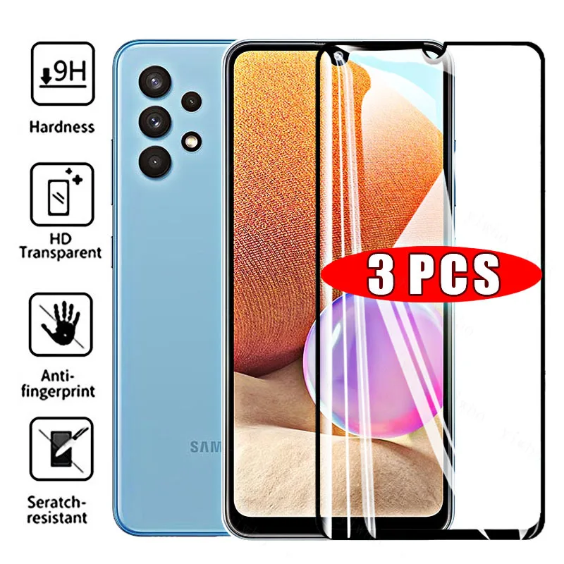 

Защитное стекло, закаленное стекло для Samsung Galaxy A32 4G 6,4 дюйма, 3 шт.