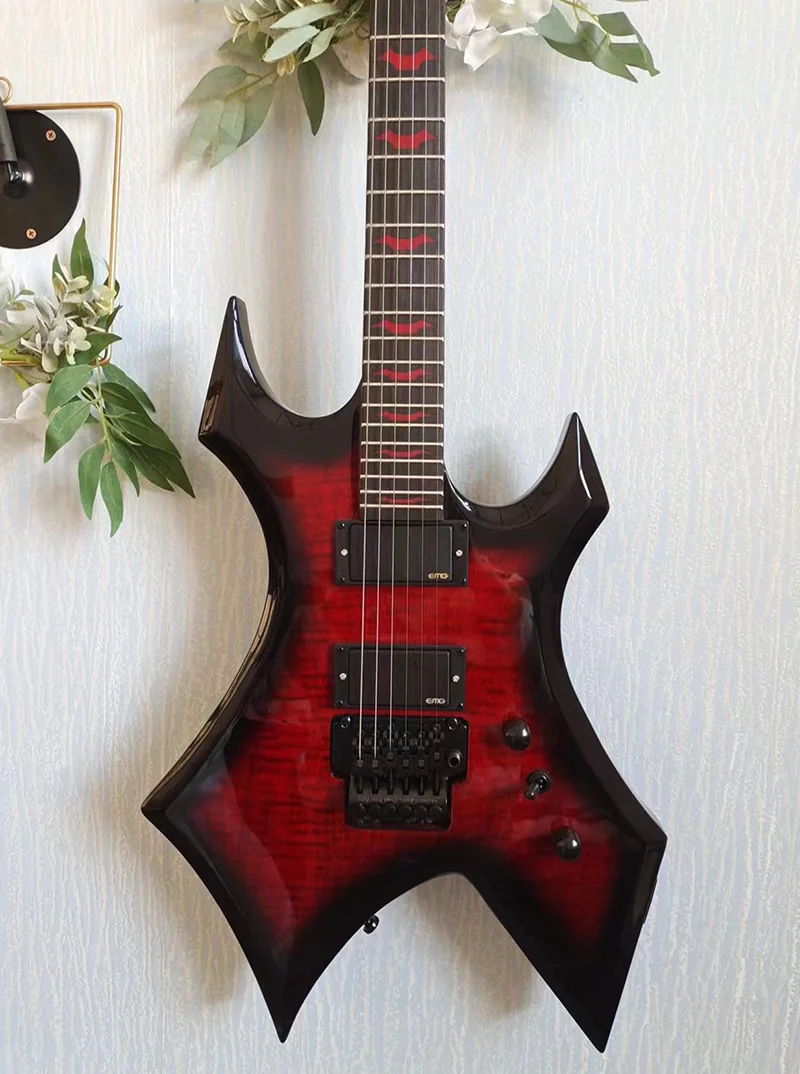 

In stock -BC X Stranger Things Co-branded electric Guitar, Rosewood fingerboard, custom Hellfire Connection, Floyd Rose Tremolo