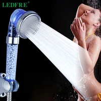 ledfre spa bathroom accessories with negative ion water saving waterfall rain led shower head ducha high pressure room lf86020