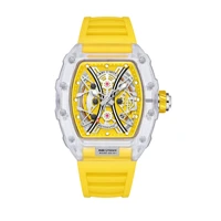 2023 mens sports watches top brand luxury skeleton watch for men luminous calendar rectangle waterproof watches man clock reloj