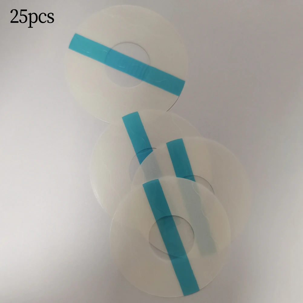 

Breathable Sensor Patch Fixed Sticker 0.04cm 25pcs 7cm Clear Hypoallergenic Round Transparent Travel Work Out.