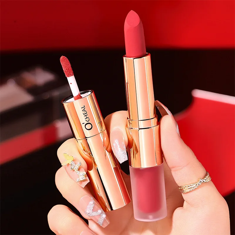 

Long Lasting Permanent Lipstick Lip Gloss Makeup Make-up for Women Korean Lipsticks Matte 24 Hours Waterproof Lazy Augmentation