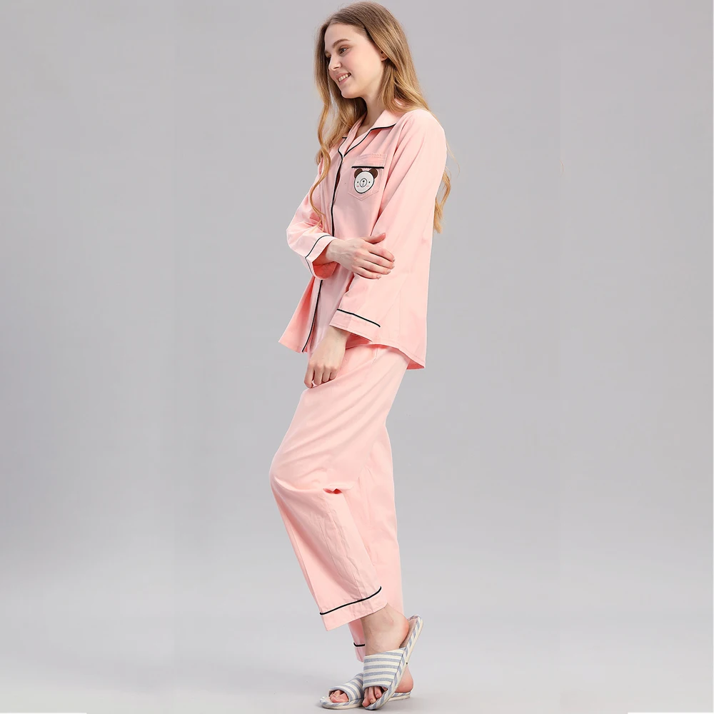 Рубашка с длинным рукавом топ отложным воротником пижамы женские халаты