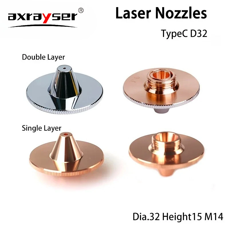 

Лазерные сопла Raytools TypeC диаметр 32, калибр 1.0-4.0 мм