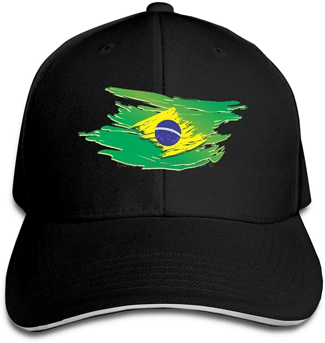 

Flag-of-Brazil-Flag-of-The-United-States-Brazil Trucker Baseball Cap Adjustable Peaked Sandwich Hat