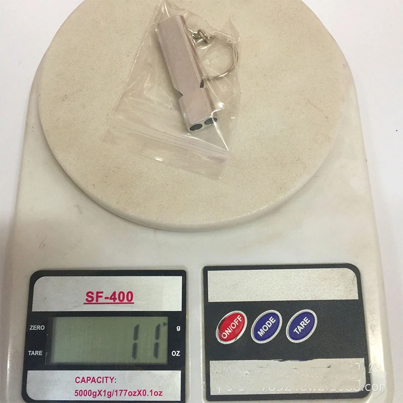 Портативный алюминиевый безопасный свисток для пешего туризма кемпинга