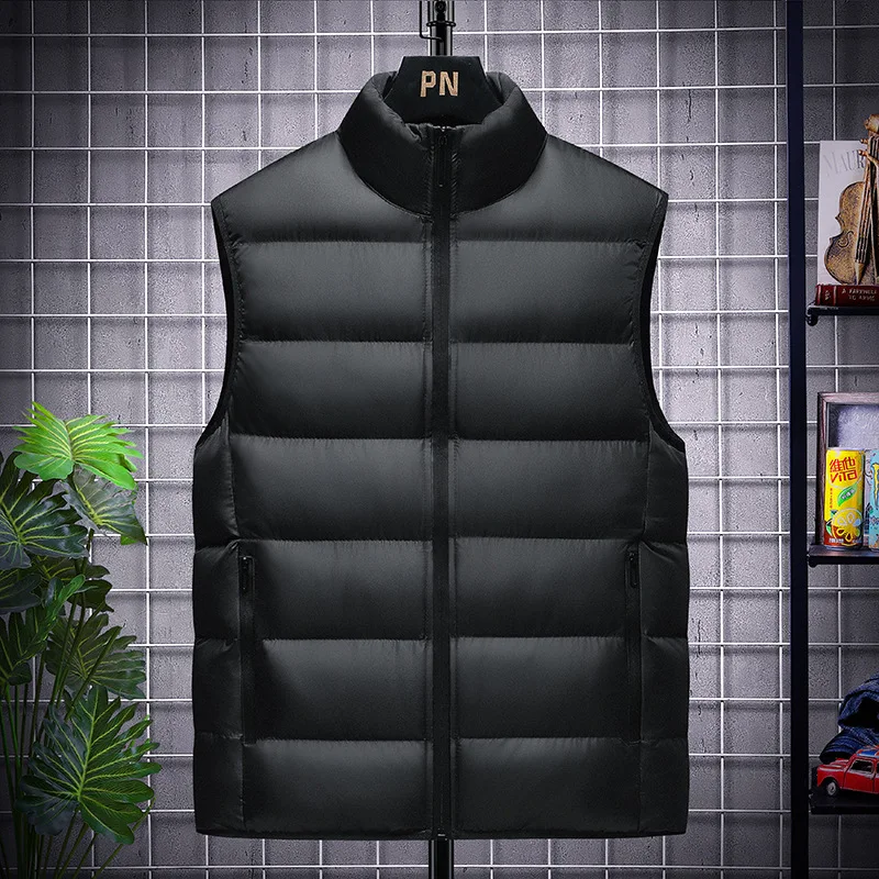 Large casual men's vest Men's slim fit Hot in winter Autumn and winter Warm down cotton horse