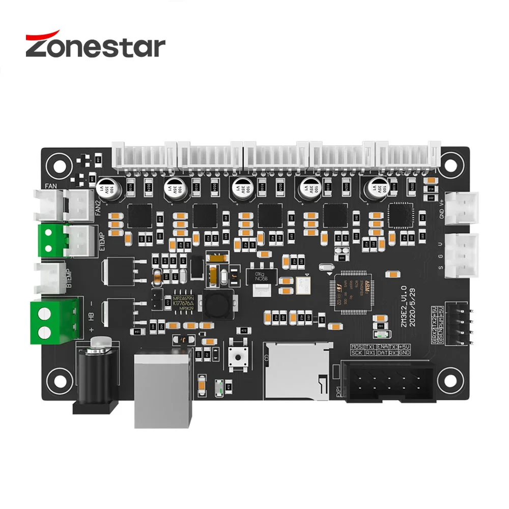 

ZONESTAR 32 бита 3D принтер плата управления 5 моторов Reprap высокая интеграция все-в-одном мини управления ler ZM3E2 Z6 Z5X обновление