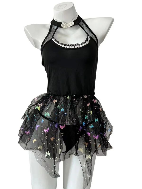 Экзотическая летняя модная женская одежда в стиле милой и девушки новая сетчатая