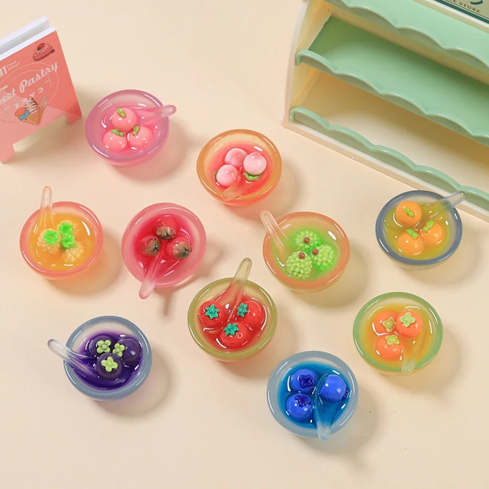 2 шт. миниатюрные кабошоны из смолы с плоской задней поверхностью