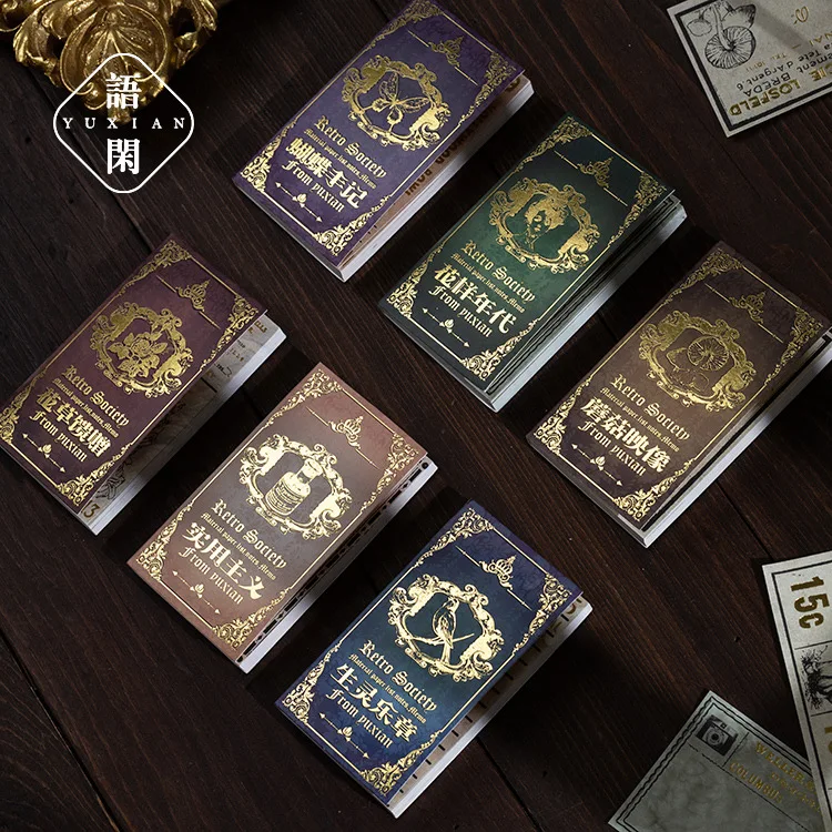 60 шт./лот блокноты для записей стикеры в стиле ретро дневник нежелательного