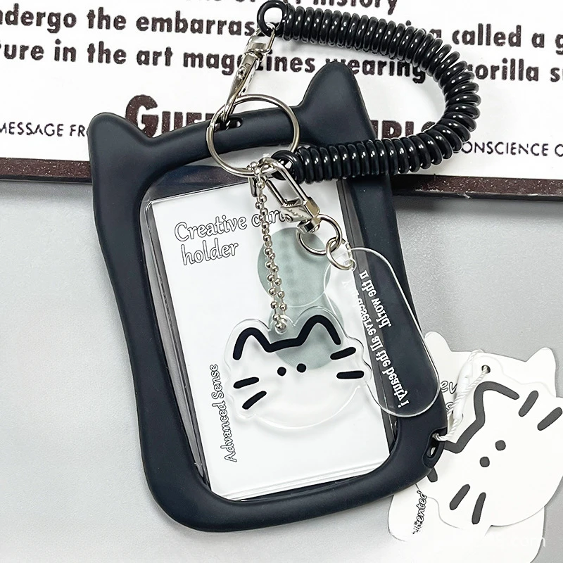 Kawaii Cat прозрачный держатель для карт уассима туария женское и мужское магическое руководство к божественному единению 88 карт брошюра