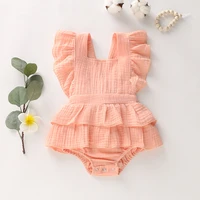 2022 summer baby romper bow childrens bag fart clothes baby romper girls jumpsuit