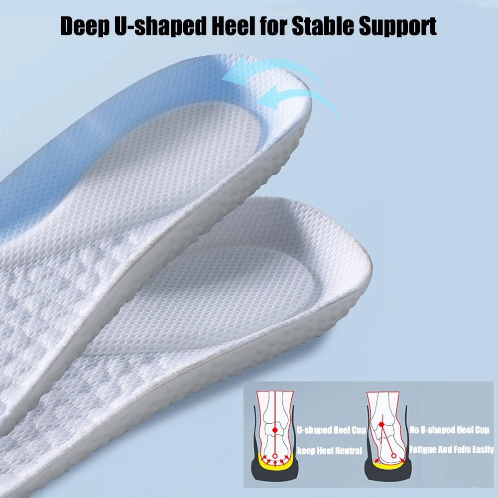 Orthopedic Insoles for Shoes Women Men Plantar Fasciitis Relief Flat Foot Arch Support Sport Insoles for Feet Massage Shoe Pad