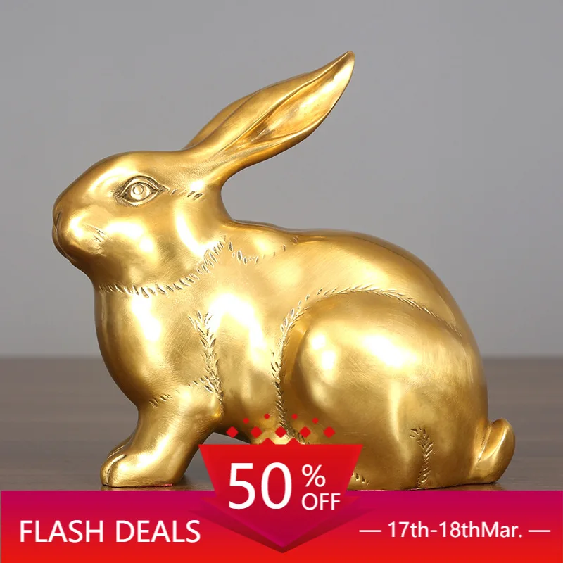 

Brass Rabbit Ornaments Cartoon Rabbit Cute Rabbit Chinese Zodiac Sign of Rabbit Crafts Birthday Birthday Gift Pet Rabbit