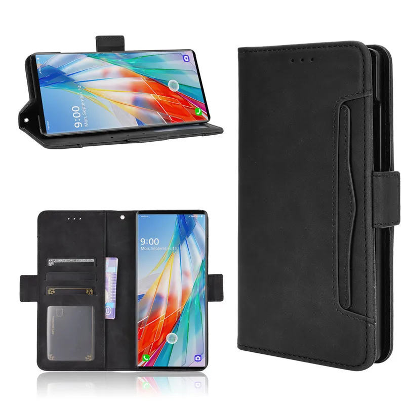 Фото Многофункциональный чехол для Huawei Pura 70 Ultra P60 Pro P50 P40 Lite E P30 P20, кожаный, в стиле ретро, с 5 слотами для карт, книжка-кошелек, флип-кейс №4