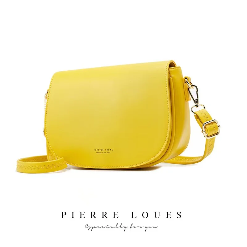 

New PU women's bag Fashion simple single shoulder messenger bag Women's Korean underarm bag