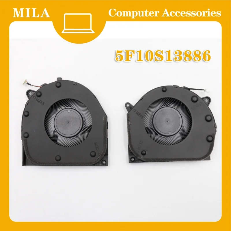 

5f10s13886 new cpu cooling fan and gpu fan for lenovo Legion Y7000-2019 Y540-15IRH dc2800 0e3f1 fast shipping