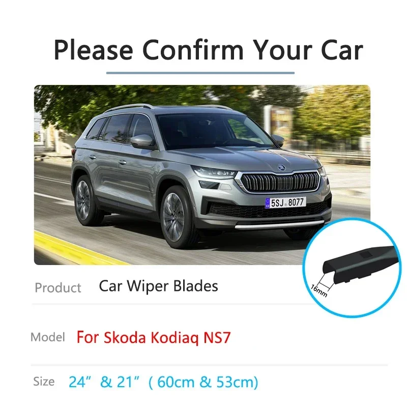 Для Skoda Kodiaq NS7 2016 2017 2018 2019 2020 2021 2022 чистка ветрового стекла аксессуары щетки