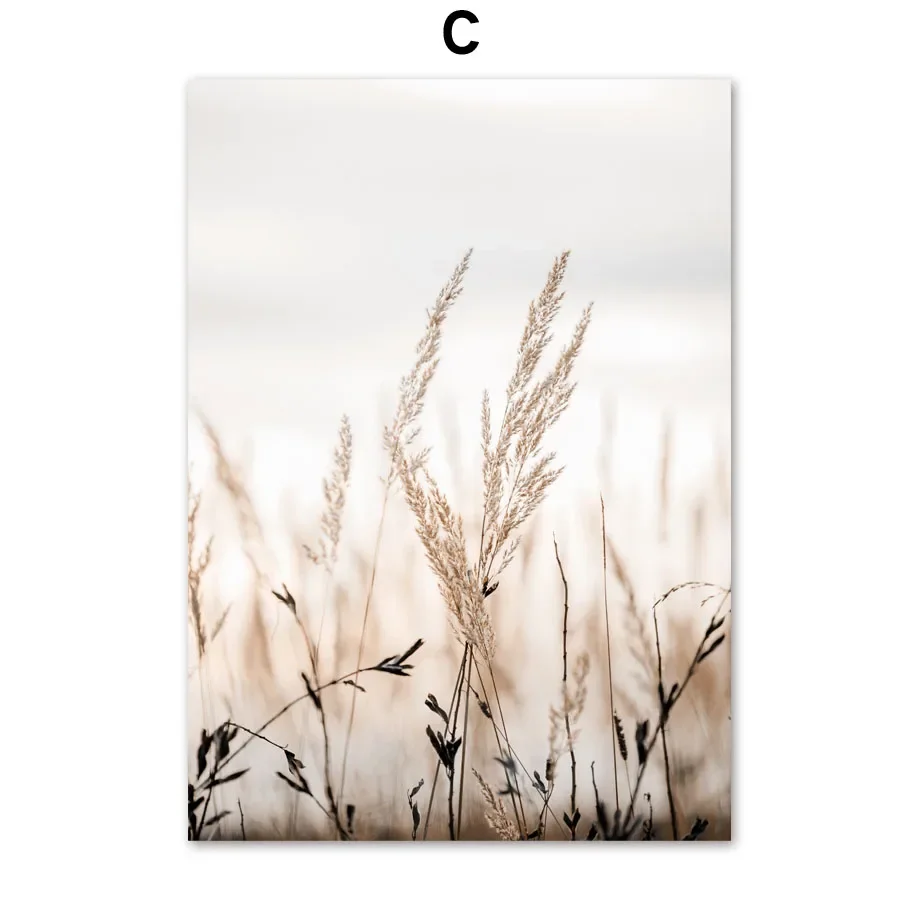 

Настенная картина на холсте "Бежевые горы, озеро, лес"