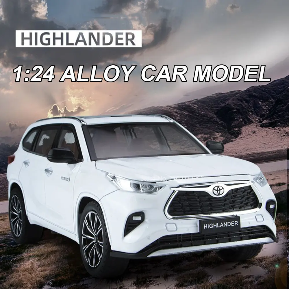 

1:24 Alloy Diecast Metal Model Car 4 Doors Can Be Opened With Light Sound Pull Back Vehicles Model Toys Children Collection Gift