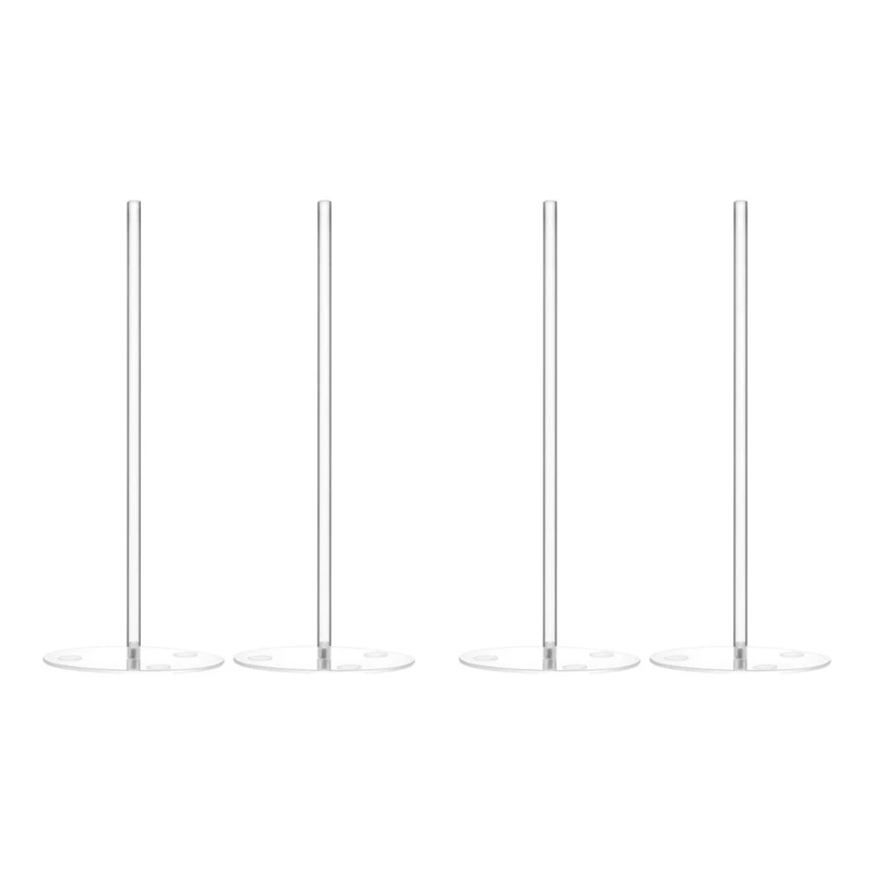 

4 Pieces Acrylic Donut Stands Clear Bagels 5.9 Inch Round Stand Holder Doughnut Dessert Stand Table For Christmas Party