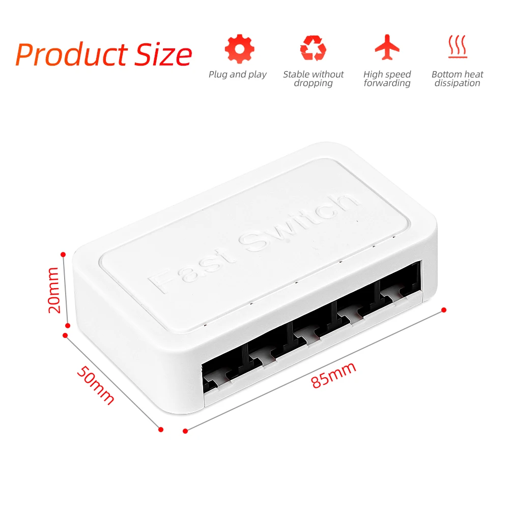 3 0 5-портовый гигабитный коммутатор ethernet сплиттер 10/100 Мбит/с RJ45 концентратор