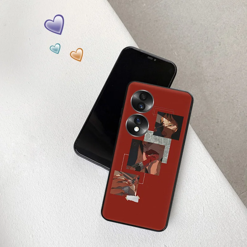 Черный чехол с защитой от падений для телефона Honor X9 X8 X7 X6 X40 X40i Play6T 6C 9A Magic4 70 60 50 30i 20