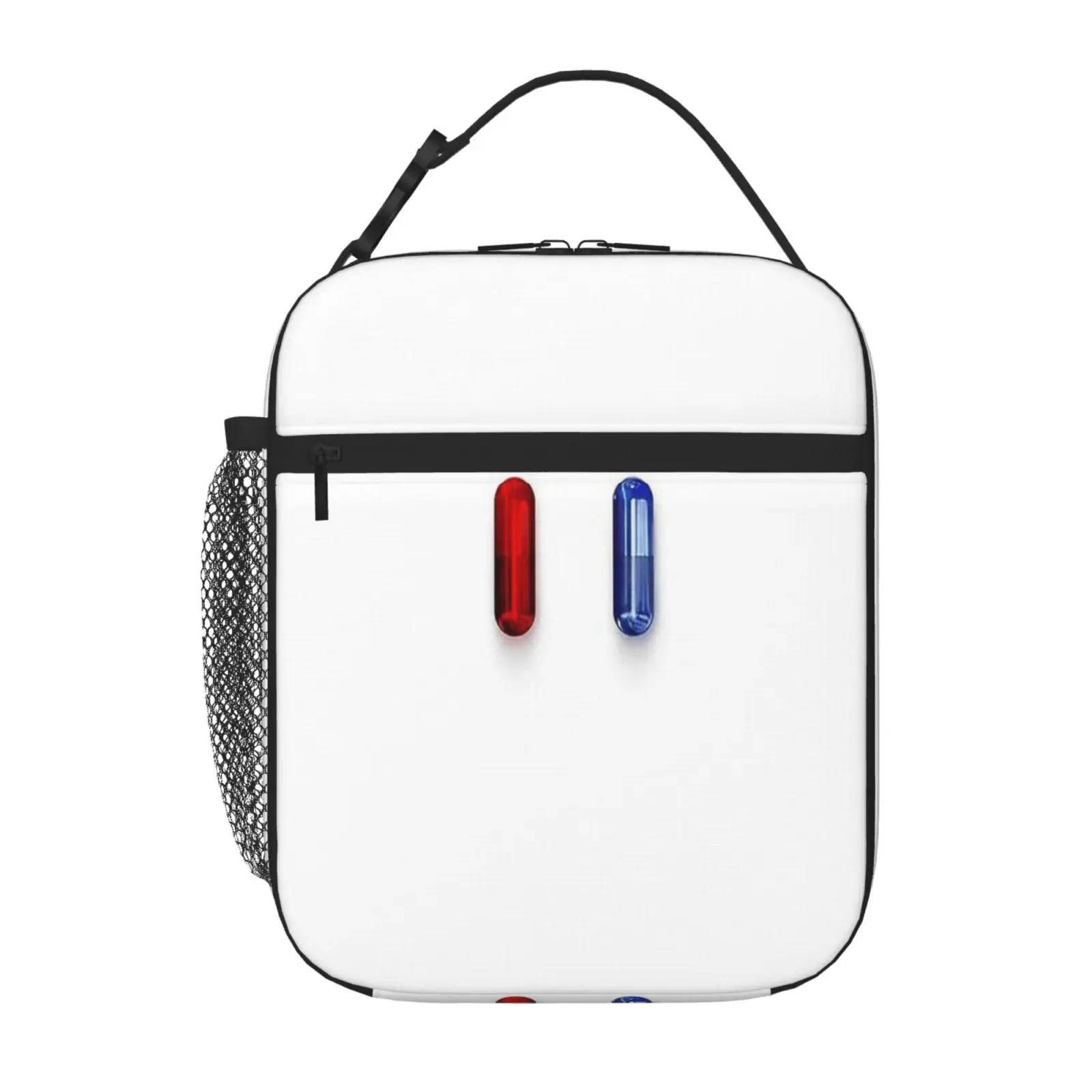 

Red Pill Blue Pill Thermo Cooler Bag Insulation Bags Lunch Box Cute Lunch Bag Children'S Lunch Bag