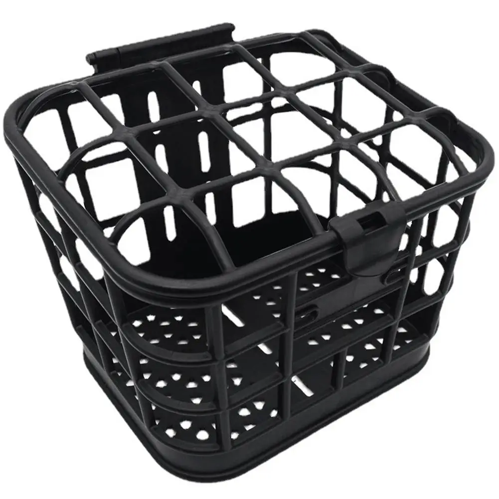 

Корзина для электрического велосипеда, практичная вместительная Пластиковая передняя подвесная велосипедная корзина с крышкой, Детские а...