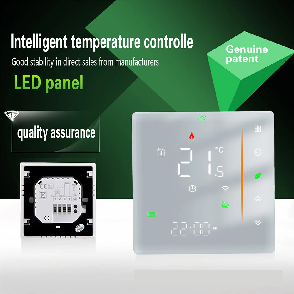 Умный термостат Tuya с Wi-Fi дистанционным управлением через приложение таймером для