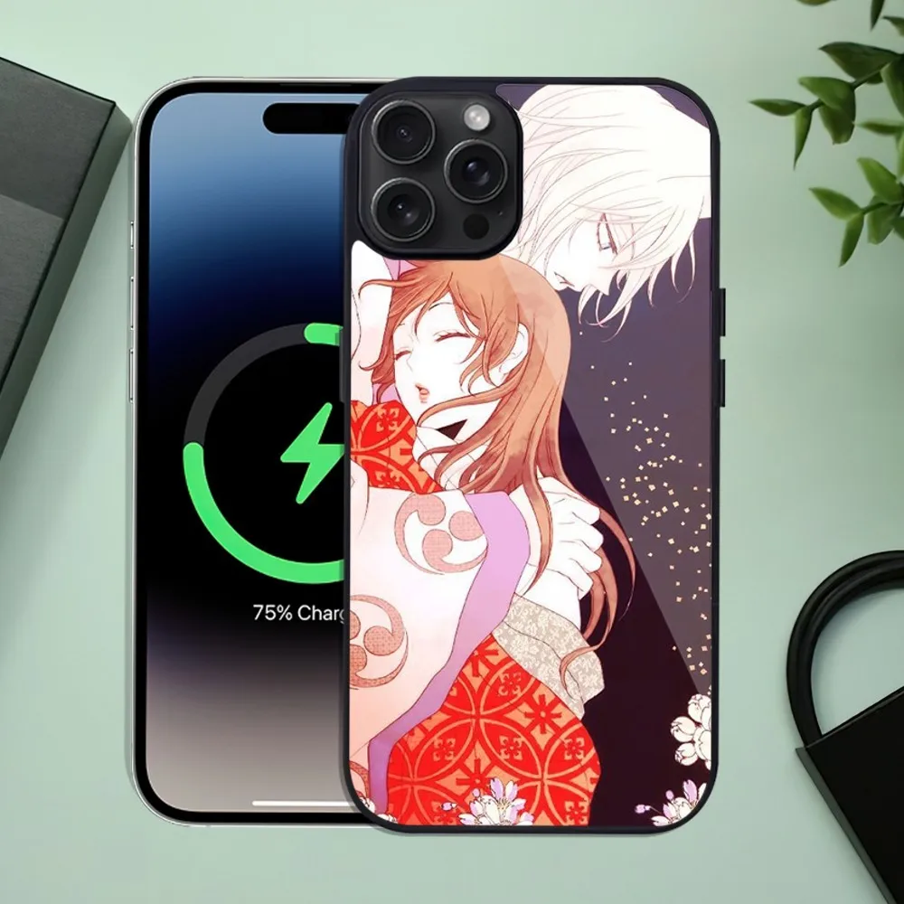 Чехол для телефона с рисунком билибили из аниме Kamisama Kiss iPhone 11 Mini 12 13 Max 14 Plus 15 Pro