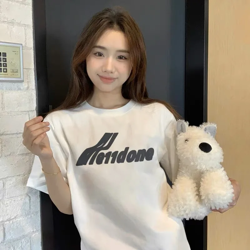 Тяжелый 320 г чистый хлопок Wedone Track модный бренд High Street свободная мужская пара