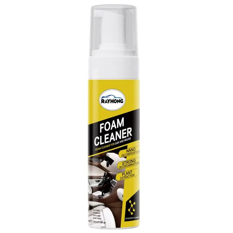 Interior Foam Cleaner Car Detailing Interior Detailer Leather Restorer Spray Interior Car Seat Cleaner Stain Remover Car