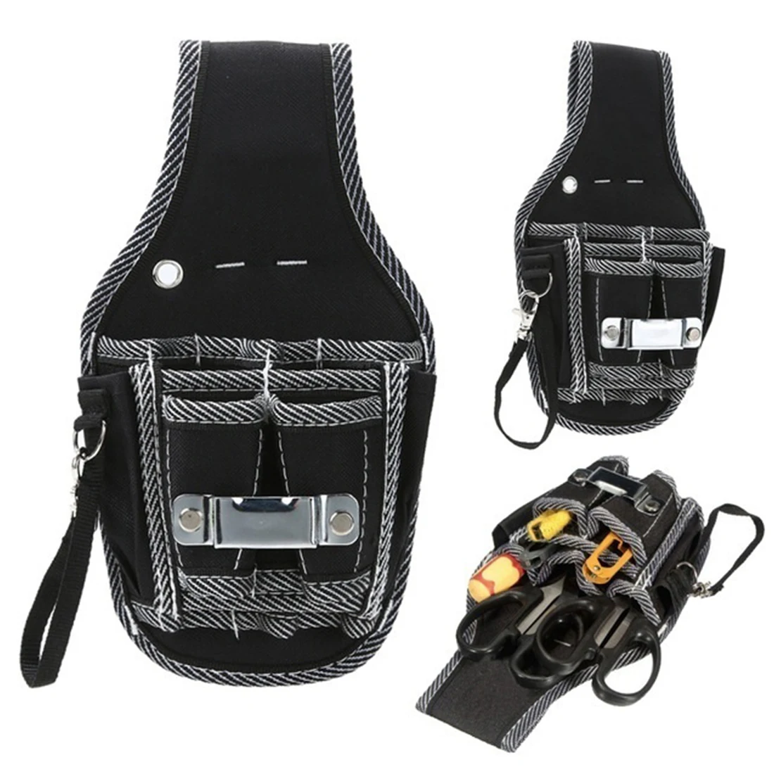 

Tool Belt Screwdriver Utility Kit Holder Top Quality 600D Nylon Fabric Tool Bag Electrician Waist Pocket Pouch Bag 9 in 1