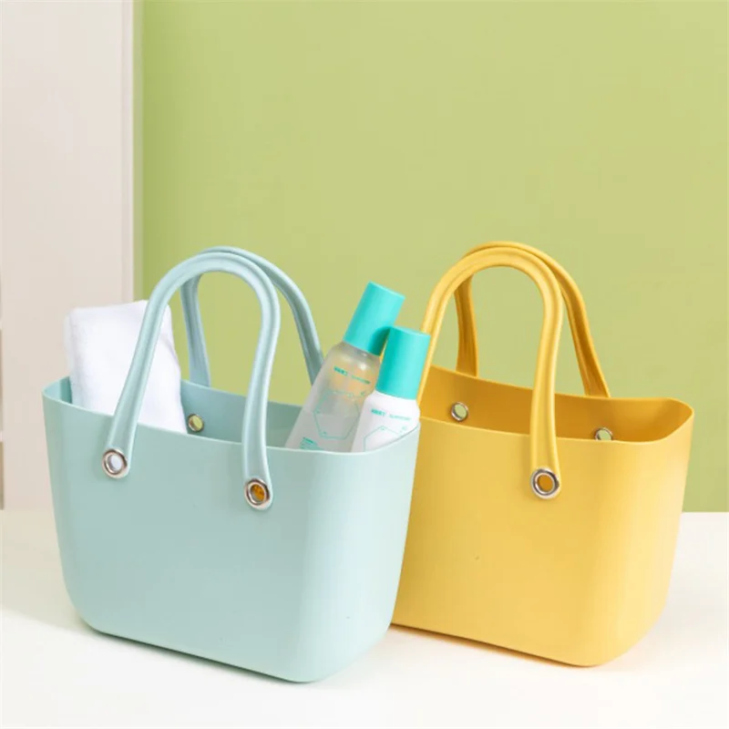 

Plastic Bathroom Drain Basket Portable Storage Baskets Outdoor Picnic Wedding Flower Basket Big Capacity Laundry Storage Cases