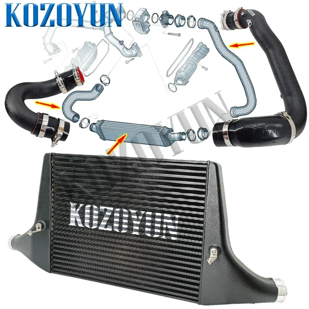 Комплект впускной трубы заряда интеркулера для Audi EA839 A6 A7 C8 55TFSI 3.0TSFI 2019+